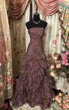 Niulatu Mermaid Strapless Ruffles Long Evening Dress Prom Dresses SD3818
