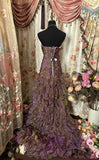 Niulatu Mermaid Strapless Ruffles Long Evening Dress Prom Dresses SD3818