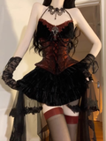 Niulatu Ball Gown Halter Burgundy Black Tulle Homecoming Dresses Birthday Outfits SD519