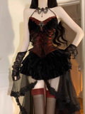 Niulatu Ball Gown Halter Burgundy Black Tulle Homecoming Dresses Birthday Outfits SD519