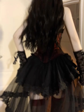Niulatu Ball Gown Halter Burgundy Black Tulle Homecoming Dresses Birthday Outfits SD519