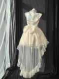 Niulatu Ball Gown Spaghetti Straps Ivory Homecoming Dresses Birthday Outfits SD528