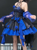 Niulatu Ball Gown High Neckline Short Royal Blue Cocktail Dresses Birthday Outfits SD542