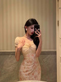 Niulatu Mermaid Off The Shoulder Lace Floral Long Prom Dresses Birthday Outfits SD611