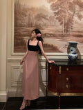 Niulatu A Line Straps Pink Sleeveless Date Night Dress Prom Dresses Birthday Outfits SD621