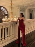 Niulatu Sheath Sweetheart Red Sleeveless Date Night Dress Prom Dresses Birthday Outfits SD641