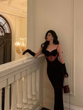 Niulatu Mermaid Spaghetti Straps Sleeveless Burgundy Velvet Prom Dresses Birthday Outfits SD718