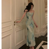 Niulatu Sheath Spaghetti Straps Sage Green Date Night Dress Prom Dresses Birthday Outfit SD731