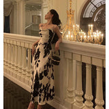 Niulatu A Line Spaghetti Straps Black Date Night Dress Prom Dresses Birthday Outfit SD732