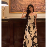 Niulatu A Line Spaghetti Straps Black Date Night Dress Prom Dresses Birthday Outfit SD732