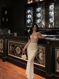 Niulatu Mermaid Sweetheart Date Night Dress White Prom Dresses Party Dress Birthday Outfits SD796
