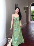 Niulatu Sheath Spaghetti Straps Green Satin Date Night Dress Prom Dresses Birthday Outfit SD797