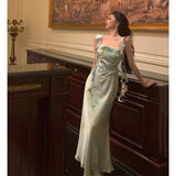 Niulatu A Line Straps Mint Green Date Night Dress Prom Dresses With Ruffles Party Dress Birthday Outfits SD810