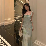 Niulatu A Line Straps Mint Green Date Night Dress Prom Dresses With Ruffles Party Dress Birthday Outfits SD810