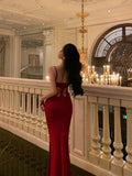 Niulatu Sheath Spaghetti Straps Red Date Night Dress Prom Dresses Party Dress Birthday Outfits SD830