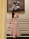 Niulatu Mermaid Spaghetti Straps Lace Date Night Dress Prom Dresses Birthday Outfit SD832