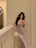 Niulatu Mermaid Spaghetti Straps Lilac Date Night Dress Prom Dresses Birthday Outfit SD833