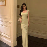 Niulatu Sheath Square Neckline Cap Sleeves Mint Green Date Night Dress Prom Dresses Birthday Party Outfit SD868