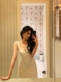 Niulatu A Line Straps White Prom Dresses Birthday Outfits Evening Gown SD909