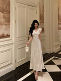 Niulatu Sheath V Neckline Satin Floral Prom Dresses Birthday Outfits Evening Gown SD933