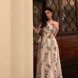Niulatu A Line Halter Floral Prom Dresses Birthday Outfits Evening Gown SD959