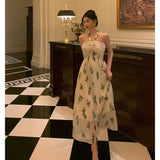 Niulatu A Line Halter Floral Prom Dresses Birthday Outfits Evening Gown SD974