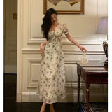 Niulatu A Line Straps Floral Chiffon Ruffles Prom Dresses Birthday Outfits Evening Gown SD986