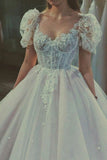Niulatu Fairy Corset Dress White Long Formal Gown Wedding Dresses HZ0113