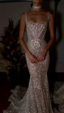 Niulatu sequin long prom dress evening dress HZ0113