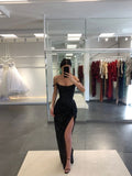 Niulatu Prom Dresses,Sequin Evening Dresses,Long Formal Gowns,Black Formal Dress HZ0113