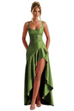 Niulatu Ruffles Prom Dresses for Teens Hi-Low Aline Cocktail Dresses for Women HZ1007