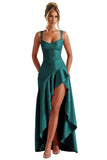 Niulatu Ruffles Prom Dresses for Teens Hi-Low Aline Cocktail Dresses for Women HZ1007