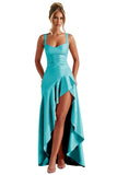 Niulatu Ruffles Prom Dresses for Teens Hi-Low Aline Cocktail Dresses for Women HZ1007