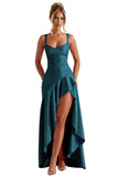 Niulatu Ruffles Prom Dresses for Teens Hi-Low Aline Cocktail Dresses for Women HZ1007