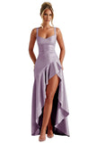 Niulatu Ruffles Prom Dresses for Teens Hi-Low Aline Cocktail Dresses for Women HZ1007