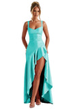 Niulatu Ruffles Prom Dresses for Teens Hi-Low Aline Cocktail Dresses for Women HZ1007