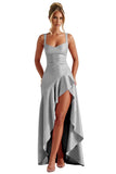 Niulatu Ruffles Prom Dresses for Teens Hi-Low Aline Cocktail Dresses for Women HZ1007