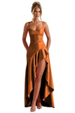 Niulatu Ruffles Prom Dresses for Teens Hi-Low Aline Cocktail Dresses for Women HZ1007