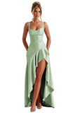 Niulatu Ruffles Prom Dresses for Teens Hi-Low Aline Cocktail Dresses for Women HZ1007