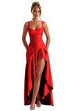 Niulatu Ruffles Prom Dresses for Teens Hi-Low Aline Cocktail Dresses for Women HZ1007