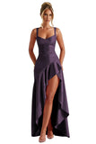Niulatu Ruffles Prom Dresses for Teens Hi-Low Aline Cocktail Dresses for Women HZ1007