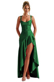 Niulatu Ruffles Prom Dresses for Teens Hi-Low Aline Cocktail Dresses for Women HZ1007