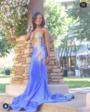 Niulatu Mermaid Prom Dress Sexy Evening Dress For Black Girls HZ1007