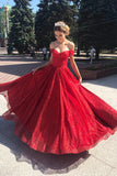 Niulatu A-line Off Shoulder Long Prom Dresses, Evening HZ1007