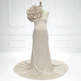 Niulatu Satin Mermaid Style Maternity Gown for Photo Shoot Pregnant Photoshoot Outfit HZ1007