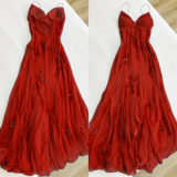 Niulatu Spaghetti Straps Blue Chiffon Long Prom Dress Party Evening Dress HZ1007