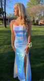 Niulatu Slit Mermaid Evening Dress Long Prom Dress HZ1007