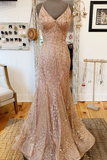 Niulatu V Neck Dark Green Prom Dress Stunning Evening Dress HZ1007