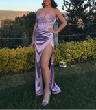 Niulatu Sweetheart Neck Lavender Long Prom Dress Formal Evening Dress HZ1007