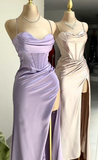 Niulatu Sweetheart Neck Lavender Long Prom Dress Formal Evening Dress HZ1007